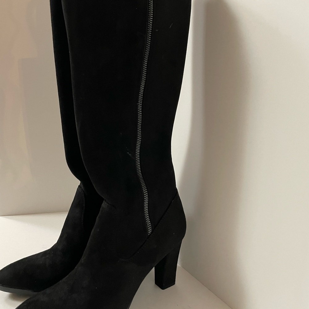 AK Sport, Black knee-high heel boots - Picture 3 of 11